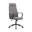 Linen Office Chair with Headrest-460592739