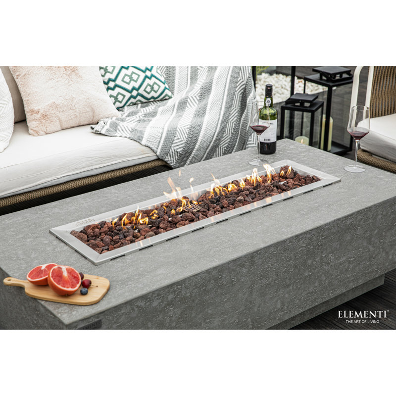 Elementi Kingsale 58" Propane Concrete Fire Pit Table