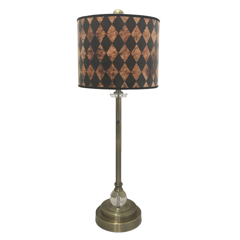 Lampe 28 po Bardha, Laiton antique / Brun