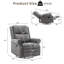 Fauteuil inclinable berçant en cuir véritable de 33 po de largeur-638270005