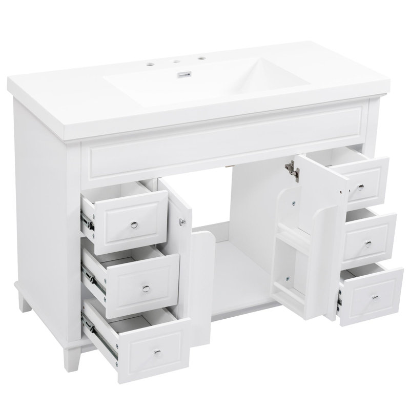 Meuble-lavabo 48 po avec lavabo en résine