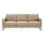 Canapé confortable en velours 3 places avec base en acier inoxydable Bellago-1322589165