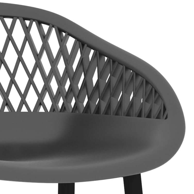 Ackles 6 - Person Dining Set, White, Grey/Black