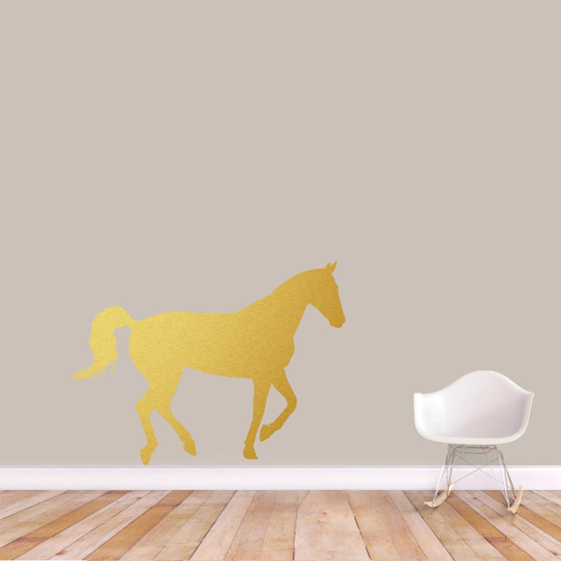 Animals Non-Wall Damaging Wall Decal, Gold