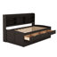 Lit capitaine en bois avec tablettes intégrées-113271524-113271523