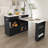 Kitchen Island With Extendable And Rotating Table, Wooden Kitchen Island With 4 Drawers-1981121267-1981121268