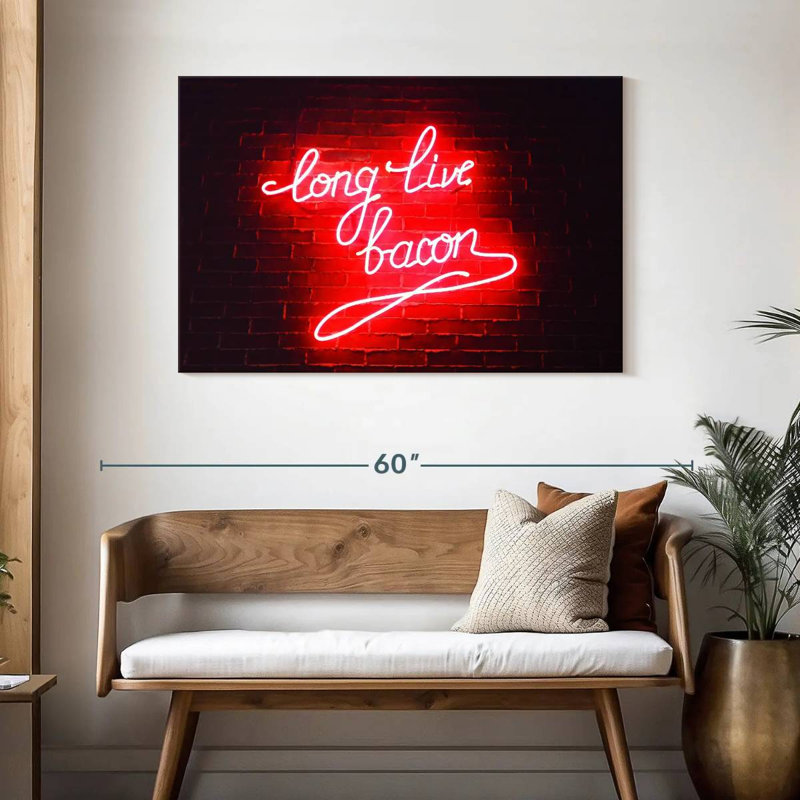 Tergel Long Live Bacon, 30" H x 45" W