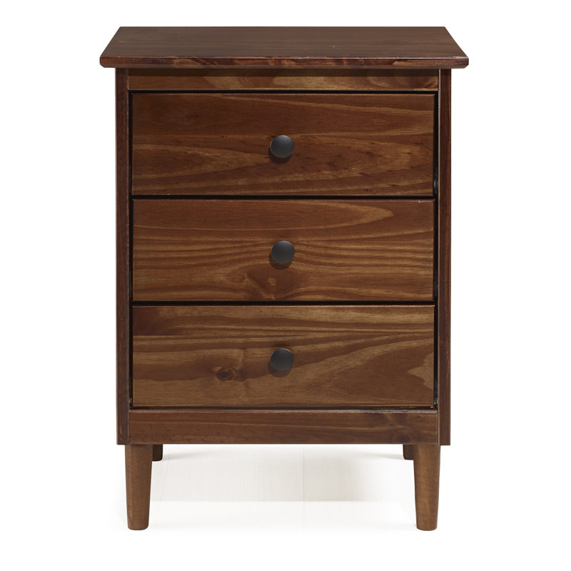 Sylvie 46cm W Bedside Table, Walnut