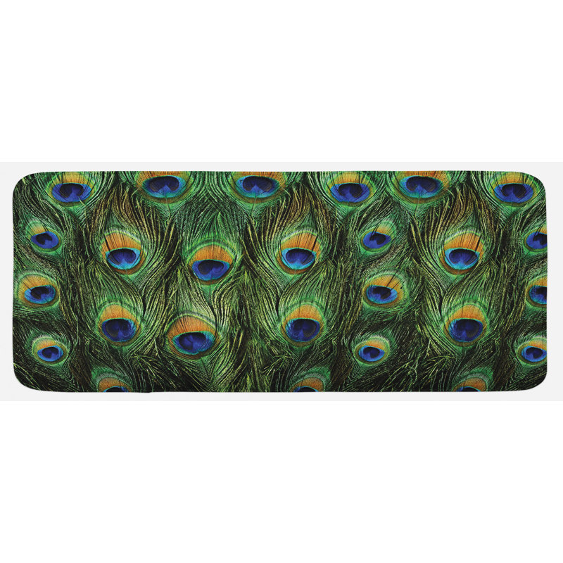 Tapis de cuisine peacock