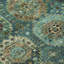 Tapis bleu sarcelle lavable à la machine intérieur / extérieur Xhevrie-111819291