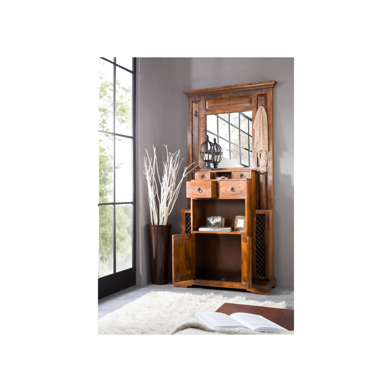 Oxford Hall Tree 97cm Wide, Honey