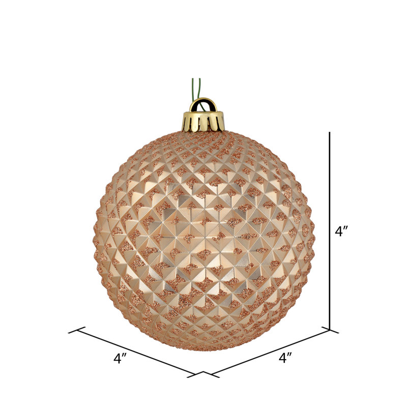 Ornement boule Durian Glitter, Café latté
