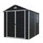 Ensemble de remise pour l'extérieur 6 pi x 8 pi - parfait pour ranger les meubles de patio, noir