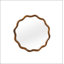 Miroir décoratif rond en bois massif ondulé de 24 po de couleur noyer noir, pour chambre à coucher, salle de bain, salon, entrée (couleur de bois de noyer noir) noir-597646055-597646060