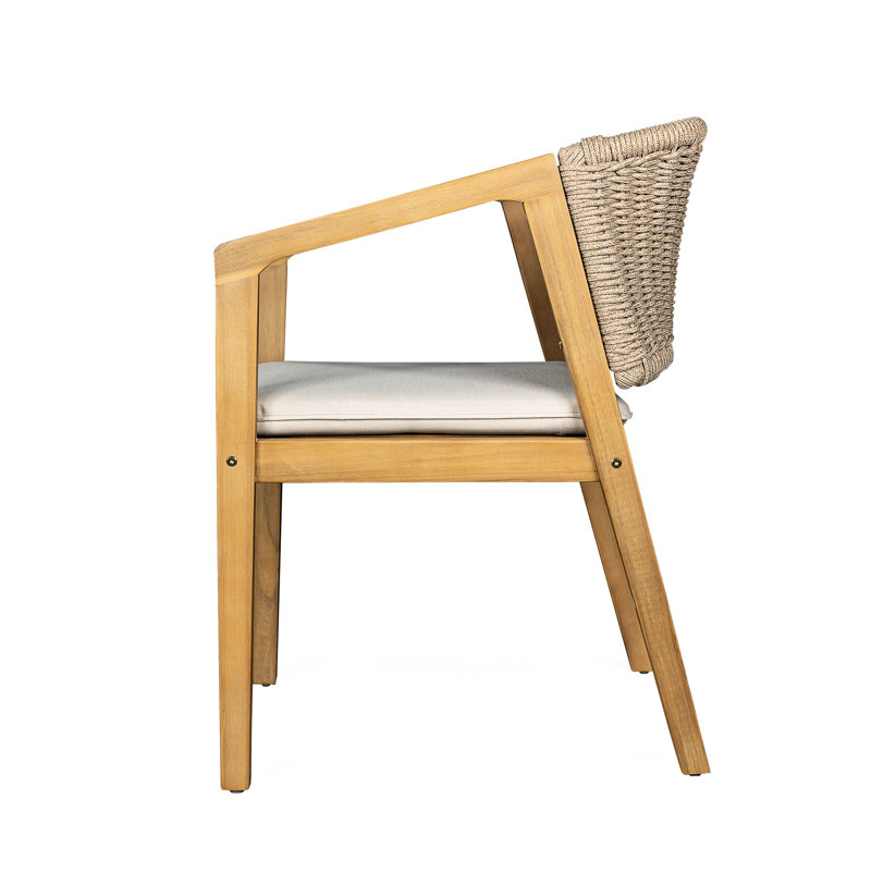 Chaises en bois (2) - Fabrication avec 2 sièges d'extérieur confortables et coussins antidérapants