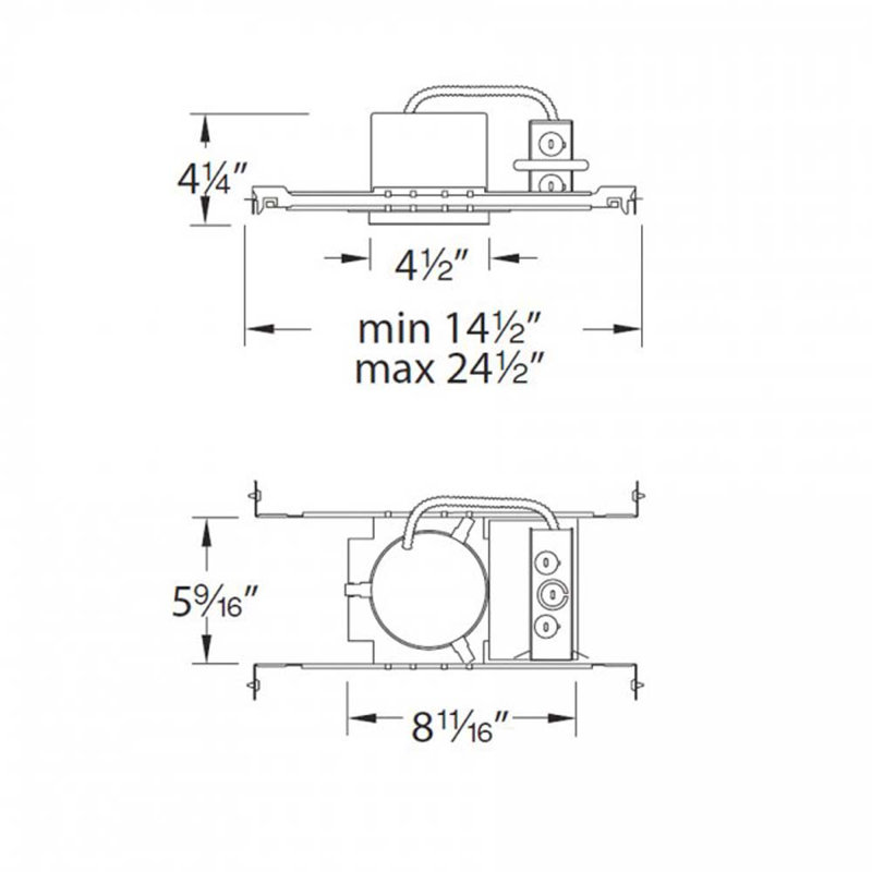 Recessed Lighting Housing for New Construction