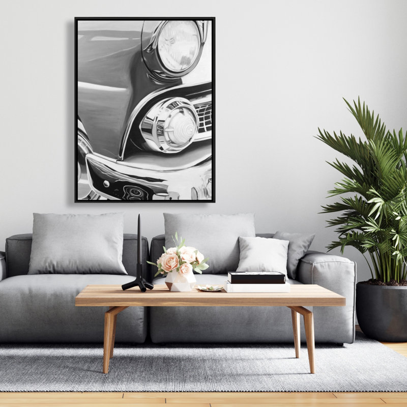 Beautiful Old Car Print On Canvas