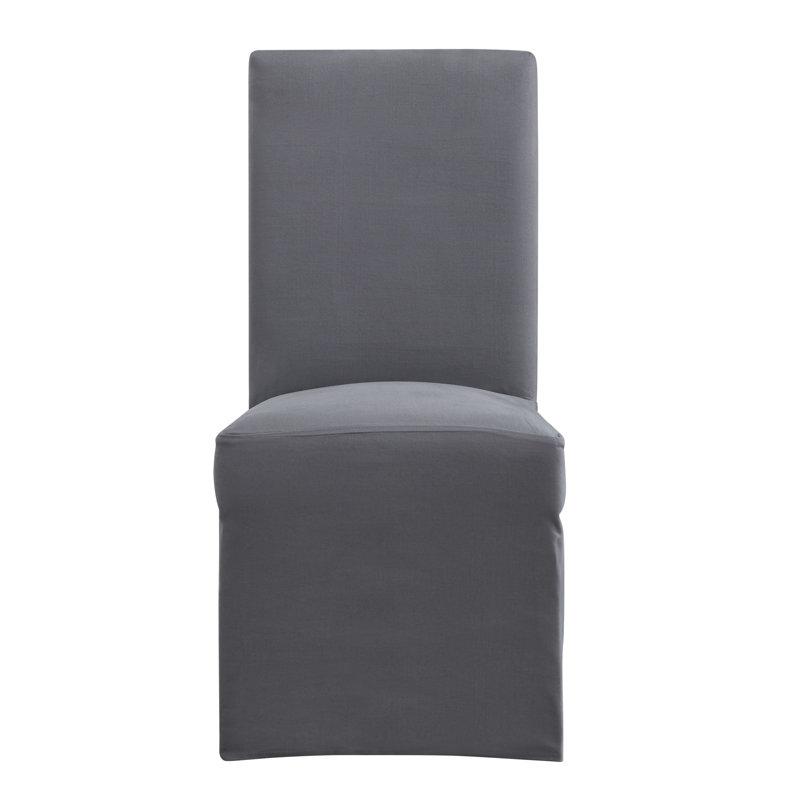 Chaise rembourrée Sela, Gris platine