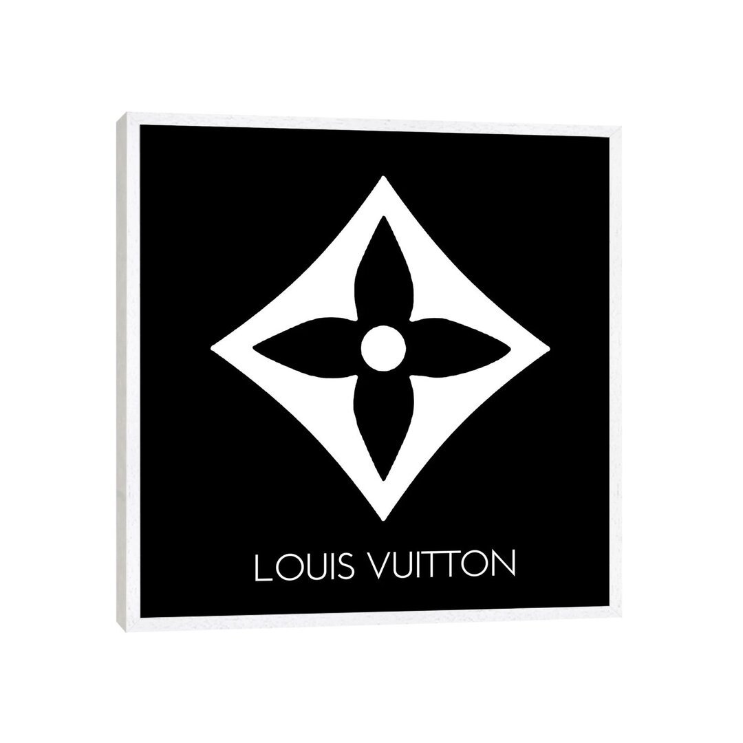 Louis Vuitton Symbol Leichtes Schwarz-Leinwand