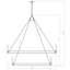 Geiser 28 Light Chandelier in Matte Black