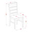 Ensemble de coin repas 3 pièces pour petits espaces comprenant une table de salle à manger rectangulaire avec Dropleaf et 2 chaises de cuisine, noir et cerise-911937894