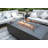Andes 66" Outdoor Concrete Fire Table with Built-In Hidden Propane Tank Storage 45,000 BTU - Includes Lava Rocks & PVC Cover-88957640