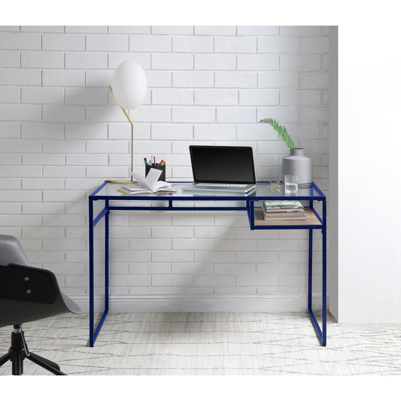 Bureau à plateau en verre
