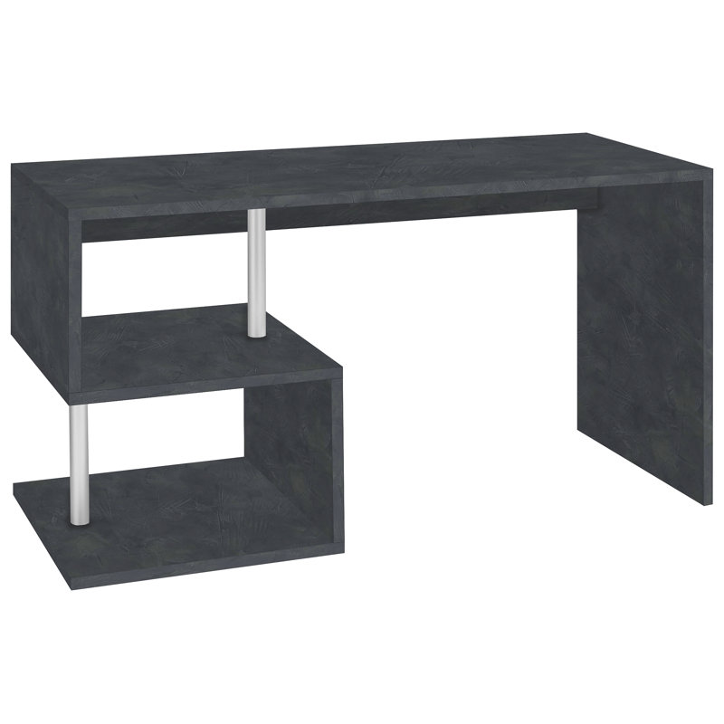 Hoehne Desk, Black, 77.5cm H x 140cm W x 60cm D