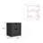 Basilea 2 Drawers Nightstand , End Table, Side Table Pull Out System -Black-2063945929
