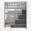 Lit superposé standard Dossena avec escalier de rangement, tablettes ouvertes, garde-corps, lit pour enfants-651328738-651328740