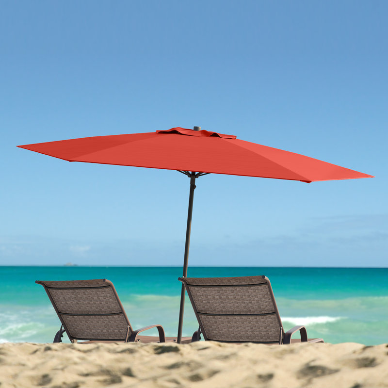 Parasol de plage 7,5 pi Brennen, Rouge pourpre