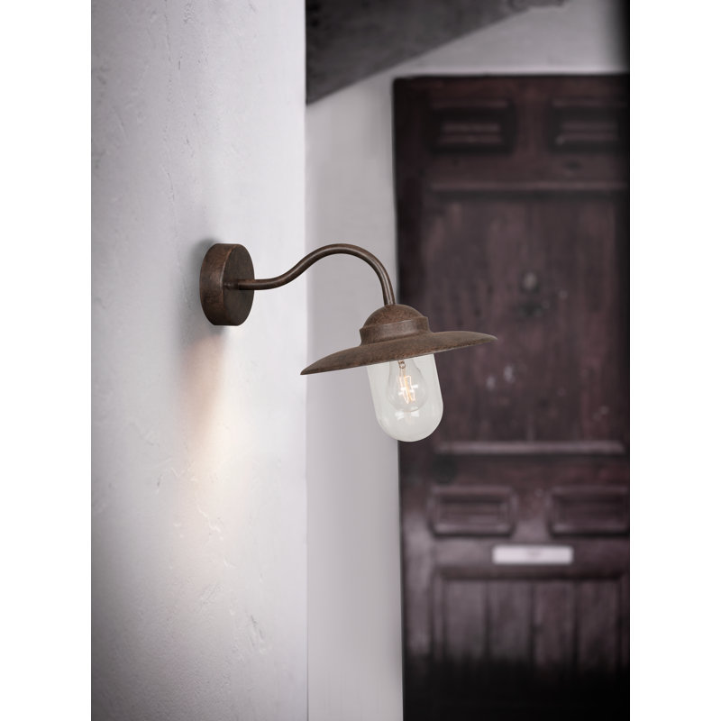 Luxembourg 27cm H Outdoor Barn Light, Rust
