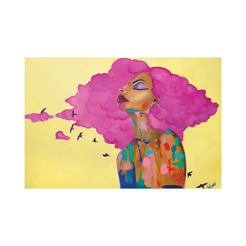 Pink by Pinklomein - Wrapped Canvas Print, 20.32 cm H x 30.48 cm W
