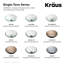 Clear Glass Glass Circular Vessel Bathroom Sink