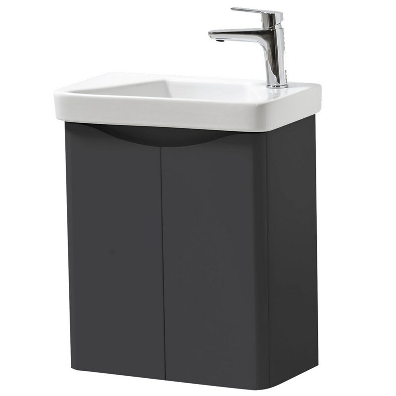 Clifton 500mm Wall Mounted Single Bathroom Vanity with Vitreous China Basin