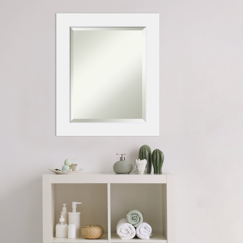 Hatton Flat Mirror, 24.88" x 20.88" , White