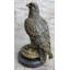 Statue statue de fauve en bronze Guardian Eagle Hawk 12 po x 9 po