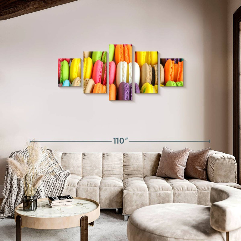 Luscious Macarons, 34" H x 74" W
