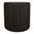 Annakiya Round End Table In Dark Brown Finish On Mango Wood