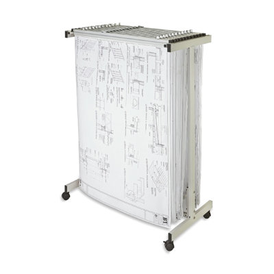 Chariot de rangement extensible pour plan central mobile