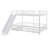Metal Bunk Bed With Slide And Guardrails-3625822-3625820