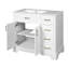 Meuble-lavabo de luxe 36 po avec lavabo en céramique