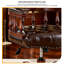 Chaise de bureau ajustable rembourrée en similicuir-132936288