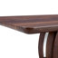 Table basse rectangulaire moderne en bois de noyer foncé à motif d'autocollants moderne. Ajoutez une atmosphère calme et confortable à votre maison. Table basse en MDF, noyer, autocollant texturé brun foncé, table d'appoint.