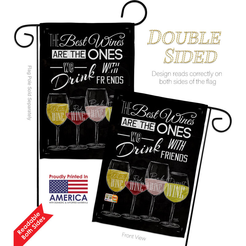 Double Sided 18.5'' H x 13'' W Polyester Garden Flag