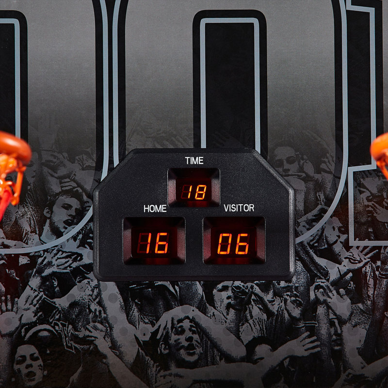 Rally and Roar 2 joueurs, jeu d'arcade de basketball, tableau de pointage et balles