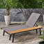 Chaise longue en aluminium légère pour l'extérieur avec entretien - table d'appoint, siège réglable, matériau en filet, structure à éclats profonds de 77 pouces, réglable