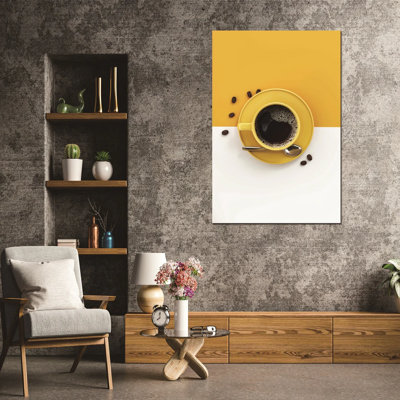 Yellow Theme Coffee Acrylic Print