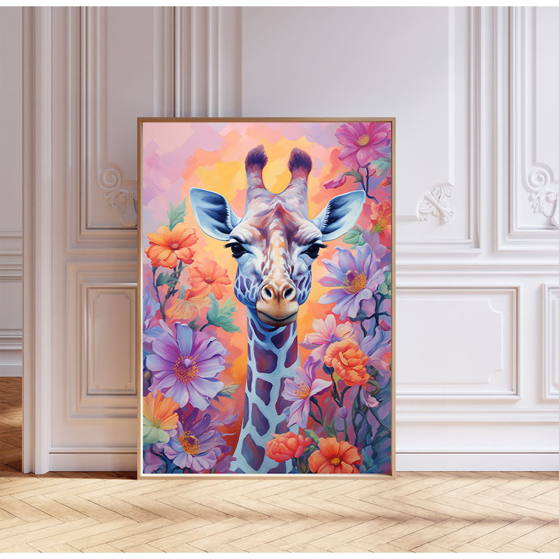 Tropical Animal Giraffe - No Frame Print, 42cm H x 29cm W
