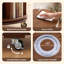 Étagère pivotante à 5 niveaux en bois d'hévéa massif avec roulettes verrouillables, tablette de rangement verticale étroite pour salon, chambre ou bureau